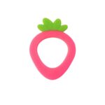 Strawberry shaped silicone baby teether - Image 6
