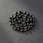 Karungali Bead Mala Necklace with Silver Finish Links - Image 4