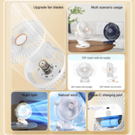 Portable Mini Fan with Clip Stand (1 Pc) - Image 9