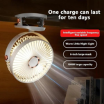 Portable Mini Fan with Clip Stand (1 Pc) - Image 4