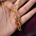 Lord Shiva Standing Devotional Pendant with Designer Chain - Image 5