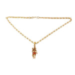 Lord Shiva Standing Devotional Pendant with Designer Chain - Image 4