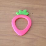 Strawberry shaped silicone baby teether - Image 7