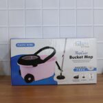 Steel Jari Bucket Mop Set with Microfiber Spin Mop (1 Set) - Image 3