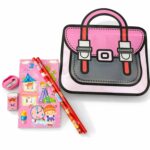 Girls Cartoon Stationery Set with Notebook, Pencils, Eraser & Pouch - Image 2