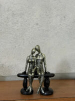 Romantic Couple Sitting Showpiece for Home Decor & Gift - Image 4