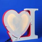 Love Heart LED Photo Frame and mirror with Warm Lights for Couples & Gifting - Image 4