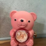 Peach Teddy Bear With Eternal Rose Gift Box | Romantic Love Gift for Her & Couples - Image 5