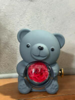 Grey Teddy Bear With Eternal Rose Gift Box | Romantic Premium Gift for Her & Couples - Image 5