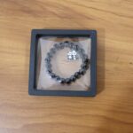 Premium Black Beaded Stretch Bracelet with Cute Panda Charm (1 Pc) - Image 8