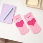Cute Heart Print Ankle-Length Socks (1 Pair) - Image 6