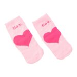 Cute Heart Print Ankle-Length Socks (1 Pair) - Image 5