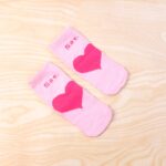Cute Heart Print Ankle-Length Socks (1 Pair) - Image 3
