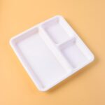 Plastic 3-Compartment Plate for Meal Serving - Image 4