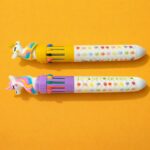 Unicorn 10-in-1 Multicolor Pen for Kids | Cute Cartoon Writing Pen (SET OF 2) - Image 4