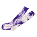 Purple & White Tie-Dye Long Socks (1 Pair) - Image 5