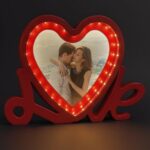 Heart Shape LED Photo Frame with Love Stand for Romantic Gifts - Image 2