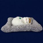Sleeping Cat Showpiece on Soft Cushion for Home & Office Desk Decor - Image 4