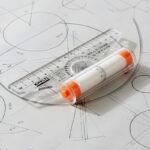 Roll-N-Draw 16 cm Precision Ruler with Rolling Mechanism for Perfect Circles & Smooth Lines - Image 3