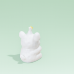 Cute Bear Holding Cake Mini Figurine – Adorable Kids’ Desk & Room Decoration - Image 4