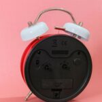 Red Twin Bell Alarm Clock with Colorful Numbers & Loud Ring for Heavy Sleepers - Image 2