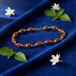 Gold Finish Rudraksha Bead Bracelet for Spiritual Daily Wear - Image 4