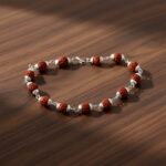 Silver Finish Rudraksha Bead Bracelet for Spiritual Daily Wear - Image 4