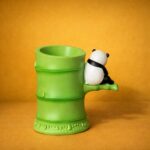 Cute Panda Bamboo Pen Stand Desk Organizer for Kids & Office Table - Image 3