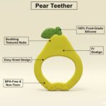 Guava shaped silicone baby teether - Image 3