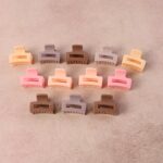 Stylish Mini Hair Claw Clips Set, 12 Pc - Image 7