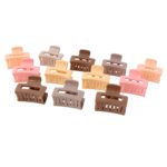 Stylish Mini Hair Claw Clips Set, 12 Pc - Image 5