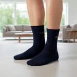 Navy Blue Casual Daily Wear Socks (1 Pair) - Image 6