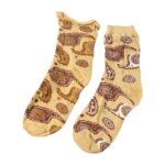 Beige Paisley Printed Fashion Socks (1 Pair) - Image 4