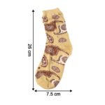 Beige Paisley Printed Fashion Socks (1 Pair) - Image 5