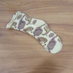 Beige Paisley Printed Fashion Socks (1 Pair) - Image 8