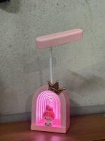 Cute Pink Lucky Cartoon LED Desk Lamp for Kids with Adjustable Neck Light - Image 5