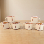 Premium Square Shape Tea Cup Set – 6-Piece (150 ML) - Image 3