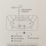 Lucky Doll Astronaut Desk Lamp with Fan, USB Rechargeable Kids Night Light - Image 5
