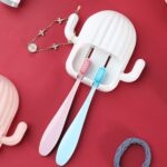 Wall Mounted Cactus-Shape Toothbrush Holder (1 Pc) - Image 3