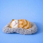Sleeping Cat Car Dashboard Showpiece Soft Plush Cute Cat Toy for Car & Desk - Image 2