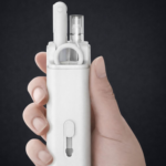 White 7-in-1 Keyboard & Earbuds Cleaning Kit with Brush, Spray & Tool Set - Image 3