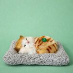 Sleeping Cat Soft Plush Toy Cushion for Car Dashboard, Desk & Home Decor - Image 3