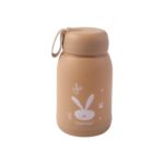 Cute Bunny Print Glass Drinking Brown Bottle (330ML / 1 Pc) - Image 5