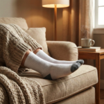 White & Grey Comfort Long Socks (1 Pair) - Image 9