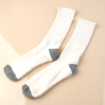 White & Grey Comfort Long Socks (1 Pair) - Image 7