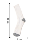 White & Grey Comfort Long Socks (1 Pair) - Image 6