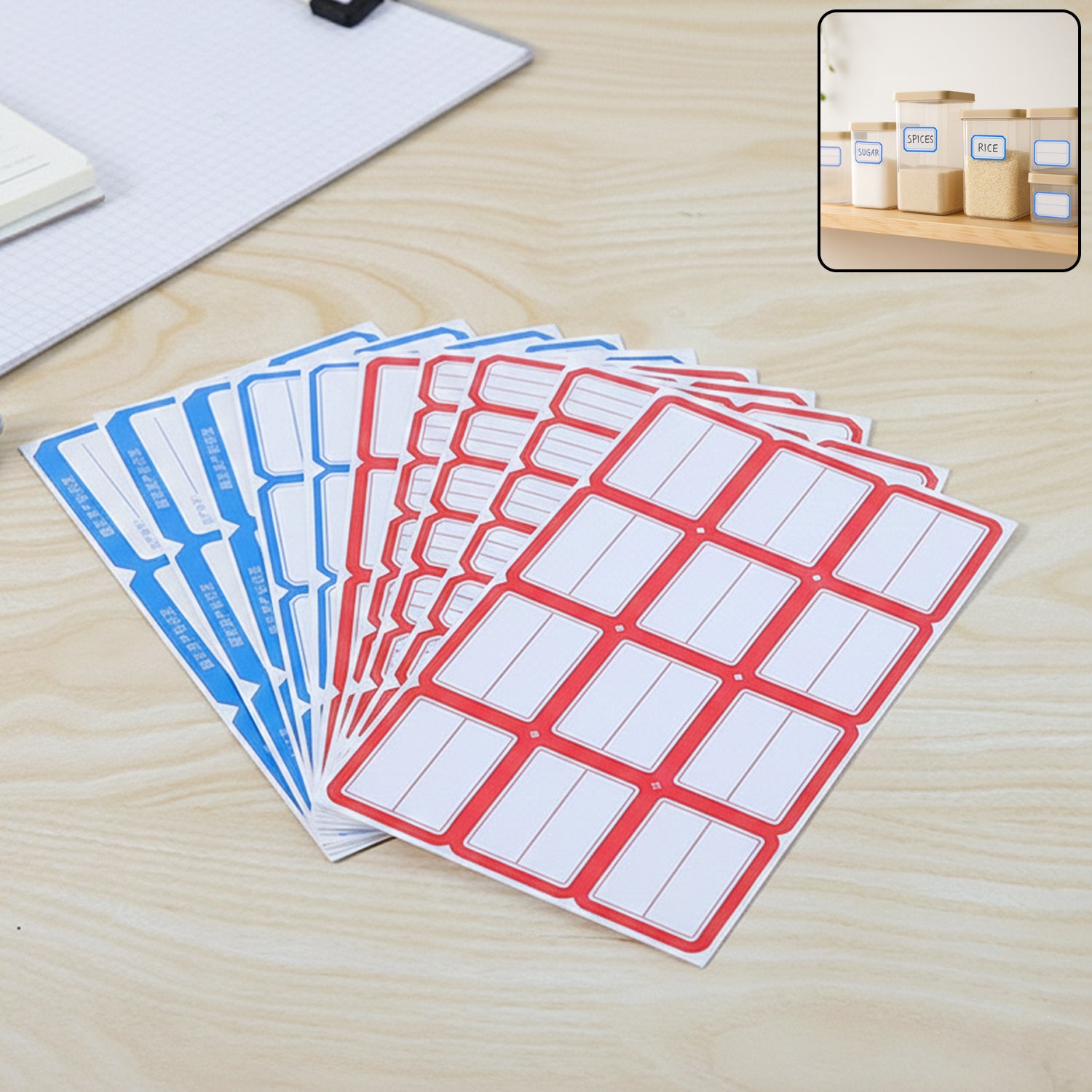 Writable-Blank-Label-Sticker-Sheets-01_364f27a4-ce4c-4319-9995-152d5d248506.jpg 10 Sheets Self-Adhesive Label Stickers - Image 1