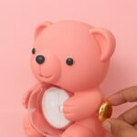 Peach Teddy Bear With Eternal Rose Gift Box | Romantic Love Gift for Her & Couples - Image 3