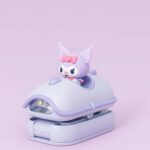 purple Mini Folding LED Night Light Cute Cartoon Desk Lamp for Kids & Bedside - Image 6