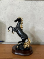 Rearing Horse Decorative Showpiece with Metallic Accents for Home & Office Decor - Image 9
